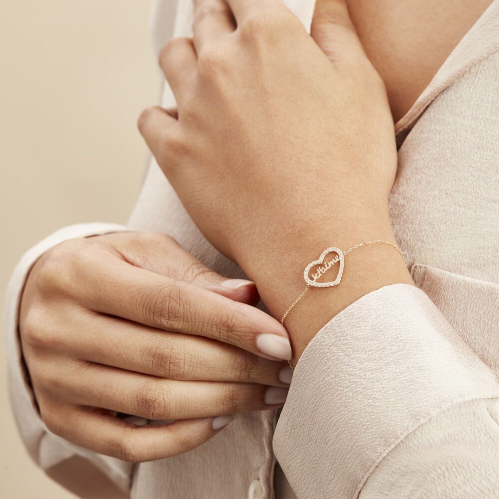 Bracelet Or Jaune Derry Oxyde De Zirconium - Bracelets chaînes Femme | Marc Orian