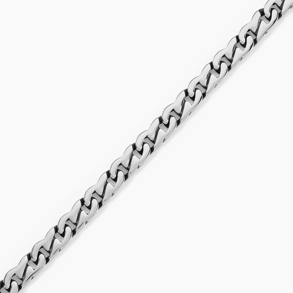 Bracelet Jourdan Rex Acier Argent&eacute; - Bracelets cha&icirc;nes Homme | Marc Orian