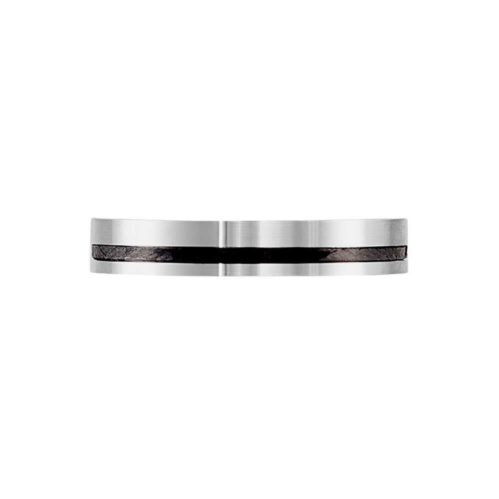 Alliance Telio Ruban Plat Or Blanc - Alliances duo Unisex | Marc Orian