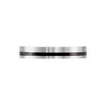 Alliance Telio Ruban Plat Or Blanc - Alliances duo Unisex | Marc Orian