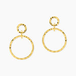 Boucles D'oreilles Pendantes Oia Acier Jaune - Pendantes Femme | Marc Orian