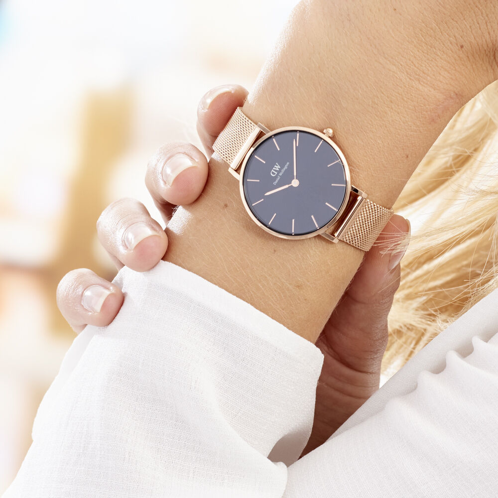 Montre Daniel Wellington Classic Melrose Noir - Montres étanches Femme | Marc Orian