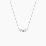 Collier Or Jaune Argent Blanc Oxyde De Zirconium - Colliers avec pierres Femme | Marc Orian