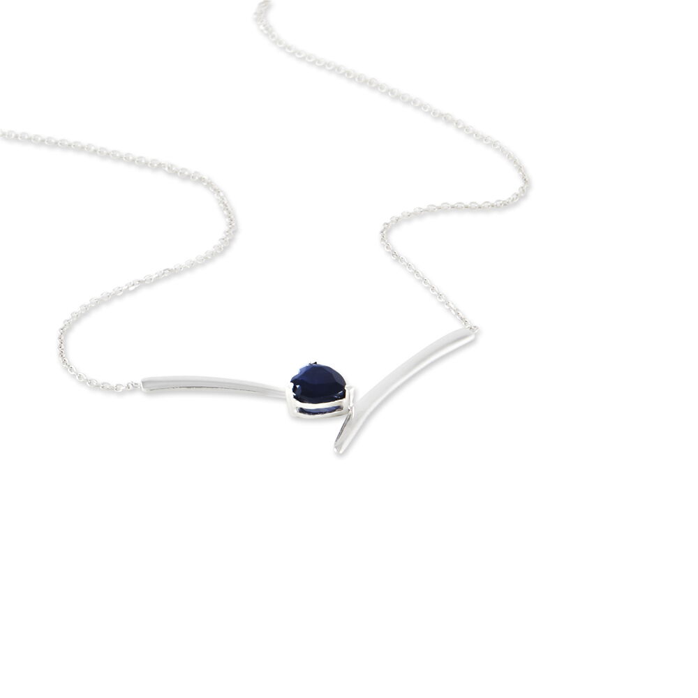 Collier Renaldine Or Blanc Saphir - Colliers avec pierres Femme | Marc Orian