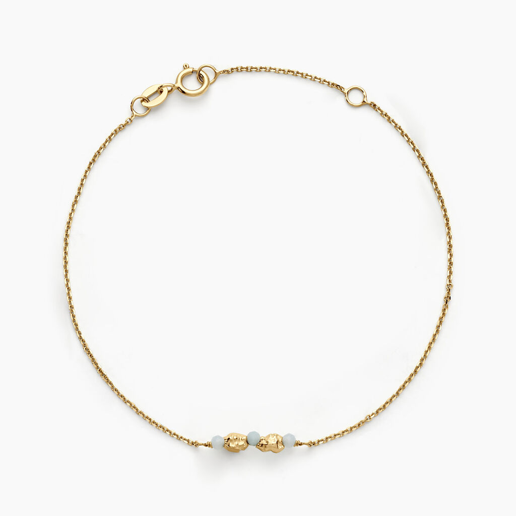 Bracelet Natille Or Jaune Amazonite - Bracelets cha&icirc;nes Femme | Marc Orian