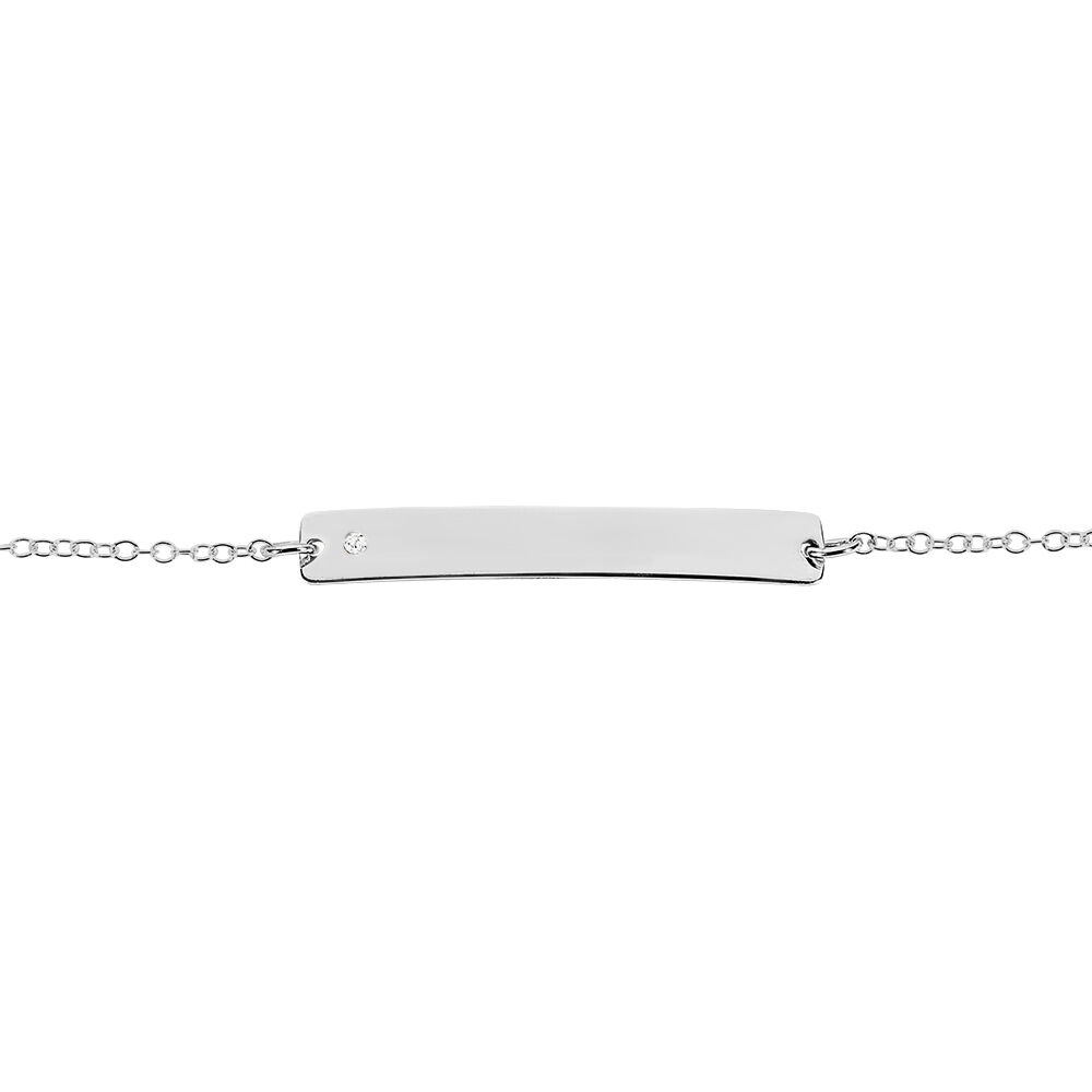 Bracelet Suzeanne Argent Blanc Oxyde De Zirconium - Gourmettes Femme | Marc Orian