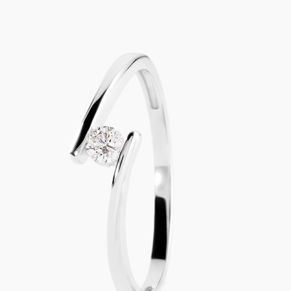 Bague Platine Nereida Diamant - Solitaires Femme | Marc Orian