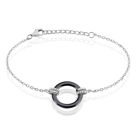 Bracelet Bertillianne Argent Blanc Céramique Et Oxyde De Zirconium - Bracelets chaînes Femme | Marc Orian