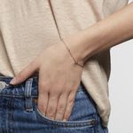 Bracelet Violette Plaqu&eacute; Or Jaune Oxyde De Zirconium - Bracelets fantaisie Femme | Marc Orian