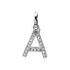 Pendentif Klementine Or Blanc Oxyde De Zirconium - Pendentifs Femme | Marc Orian