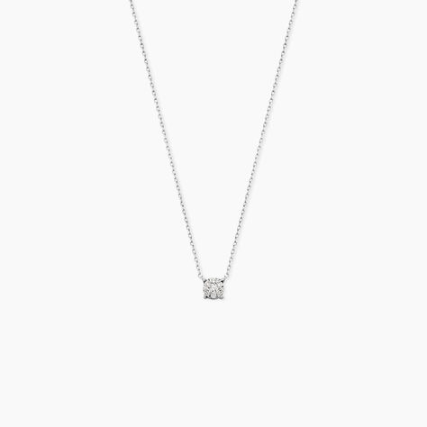 Collier Or Blanc Dream Diamants - Colliers avec pierres Femme | Marc Orian