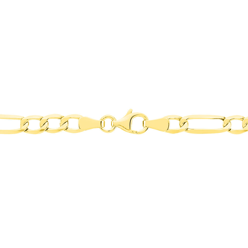 Collier Or Jaune Maille Altern&eacute;e 1/3 - Chaines Homme | Marc Orian