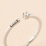 Bague Sherrie Argent Blanc Oxyde De Zirconium - Bijoux fantaisie Femme | Marc Orian