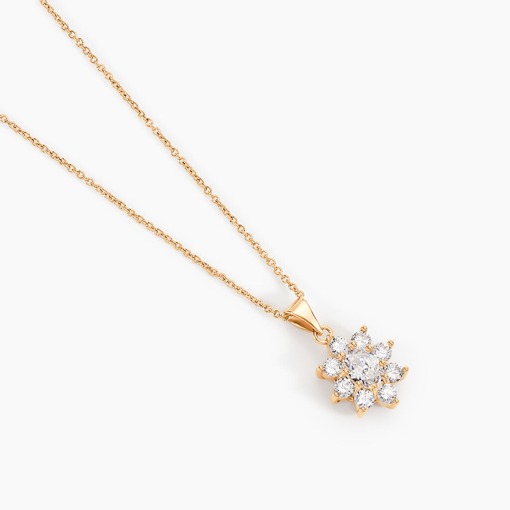 Collier Lisea Plaqu&eacute; Or Oxydes De Zirconium - Colliers avec pierres Femme | Marc Orian