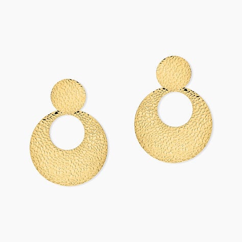 Boucles D'oreilles Pendantes Roslin Acier Dor&eacute; - Pendantes Femme | Marc Orian