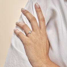Bague Trilogie Or Blanc Diamant - Bagues fiançailles Femme | Marc Orian