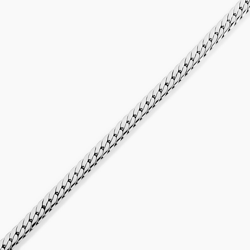 Bracelet Izel Maille Anglaise Or Blanc - Bracelets mailles Femme | Marc Orian