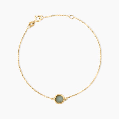 Bracelet Heida Or Jaune Amazonite - Bracelets Medailles Femme | Marc Orian