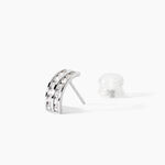 Cr&eacute;oles Jacobee Rondes Or Blanc Oxyde De Zirconium - Cr&eacute;oles Femme | Marc Orian