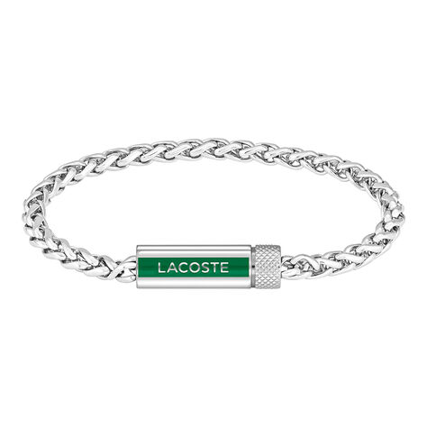 Bracelet Lacoste Spelt Acier Blanc - Bracelets chaînes Homme | Marc Orian