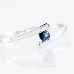 Bague Tamyra Or Blanc Saphir - Solitaires Femme | Marc Orian