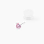 Boucles D'oreilles Puces Carin Or Blanc Oxyde De Zirconium - Puces Femme | Marc Orian