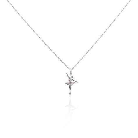 Collier Stelly Argent Blanc Oxyde De Zirconium - Colliers avec pierres Femme | Marc Orian