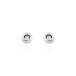 Boucles D'oreilles Puces Fidelia Boule Or Blanc - Puces Femme | Marc Orian