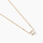 Collier Isoria Plaqu&eacute; Or Jaune Oxyde De Zirconium - Colliers avec pierres Femme | Marc Orian