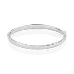 Bracelet Jonc Thaira Argent Blanc - Bracelets joncs Femme | Marc Orian