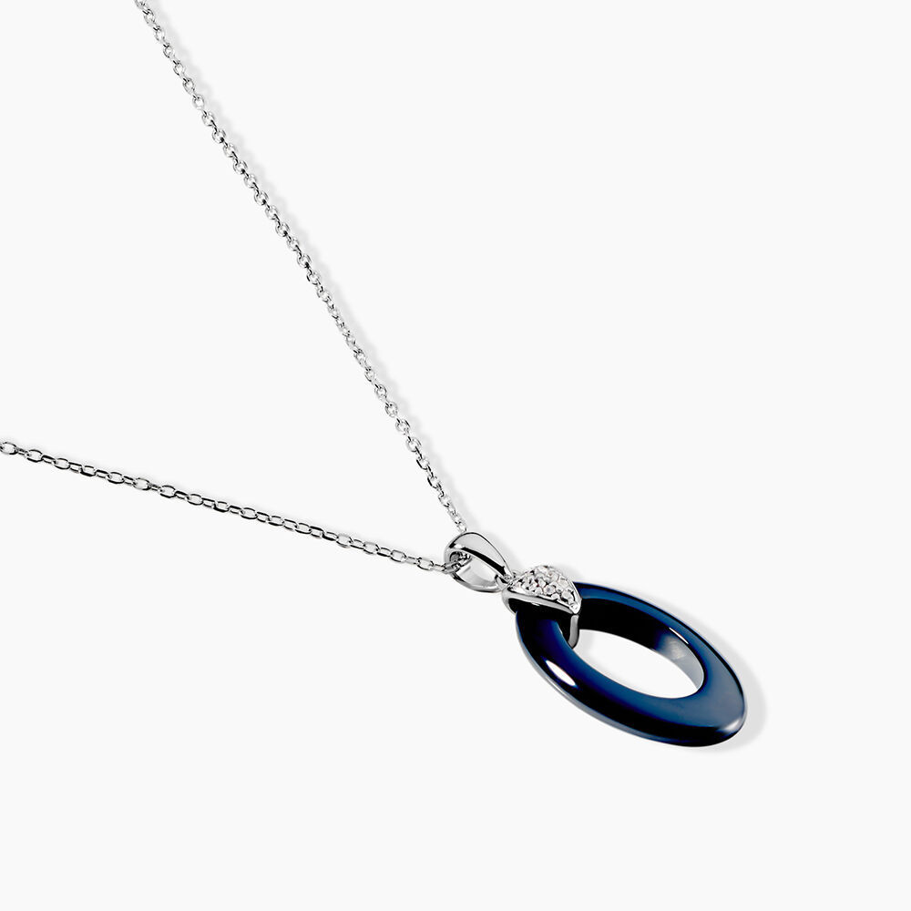 Collier Peer Argent Blanc Oxyde De Zirconium - Colliers avec pierres Femme | Marc Orian