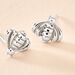 Boucles D'oreilles Puces Bee Argent Blanc - Puces Femme | Marc Orian