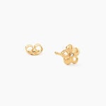 Boucles D'Oreilles Puces Alley Plaqu&eacute; Or Jaune Oxyde De Zirconium - Puces Femme | Marc Orian