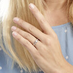 Bague Armelle Or Blanc Oxyde De Zirconium - Solitaires Femme | Marc Orian