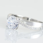 Bague Solitaire Maellyne Argent Blanc Oxyde De Zirconium - Bijoux fantaisie Femme | Marc Orian