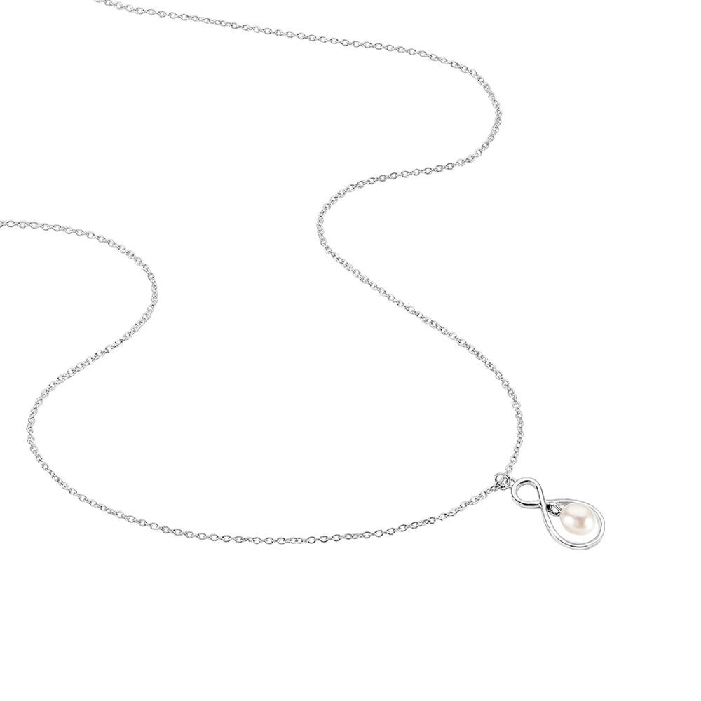 Collier Walae Argent Blanc Perle De Culture - Colliers avec pierres Femme | Marc Orian