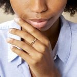 Bague Barrette Or Jaune Diamant - Bagues pierres pr&eacute;cieuses Femme | Marc Orian