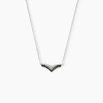 Collier Kirabo Or Blanc Diamant - Colliers avec pierres Femme | Marc Orian