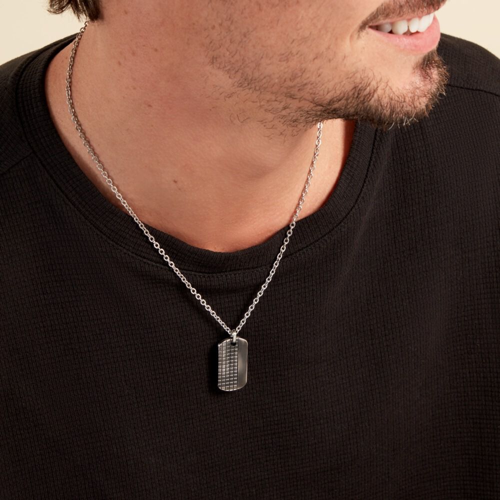 Collier Phebus Him Acier Blanc - Colliers Homme | Marc Orian