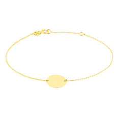Bracelet Pastille Gravable Or Jaune - Bracelets chaînes Femme | Marc Orian