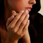 Alliance Caroline Sablee Ruban Plat Or Bicolore - Alliances personnalis&eacute;es Unisex | Marc Orian