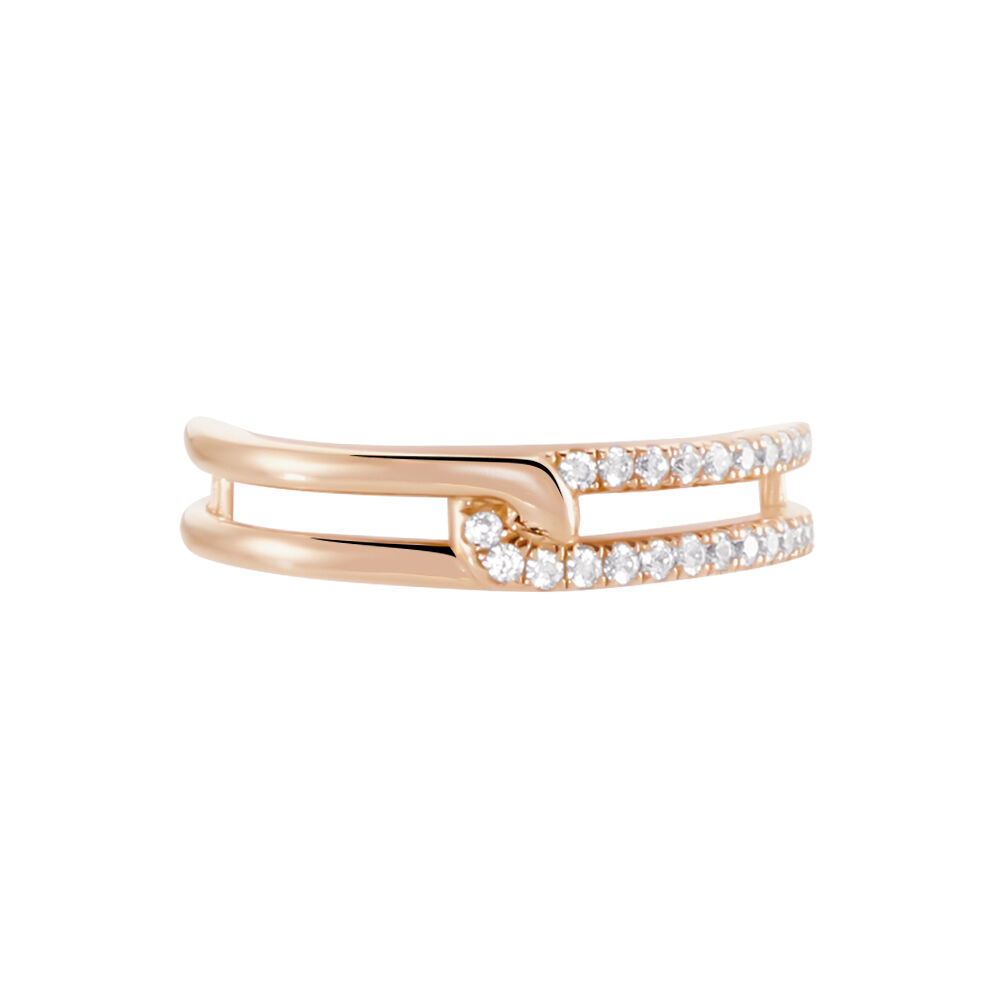 Bague Jessie Argent Rose Oxyde De Zirconium - Bagues avec pierre Femme | Marc Orian