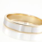 Alliance Hevan Ruban Or Bicolore - Alliances duo Unisex | Marc Orian