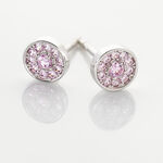 Boucles D'oreilles Puces Auxana Argent Blanc Oxyde De Zirconium - Puces Femme | Marc Orian