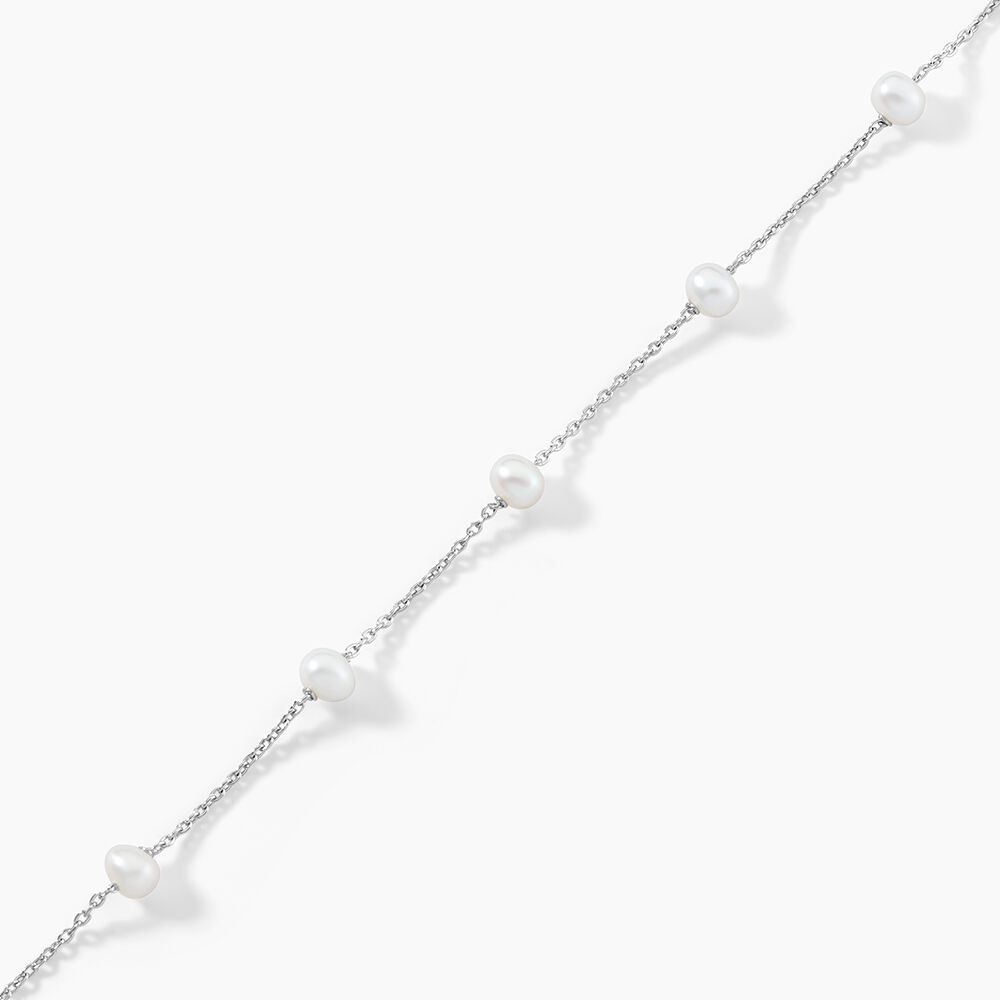 Bracelet Perlita Argent Blanc Perle De Culture - Bracelets chaînes Femme | Marc Orian