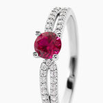 Bague Solitea Argent Blanc Oxyde De Zirconium - Bijoux fantaisie Femme | Marc Orian