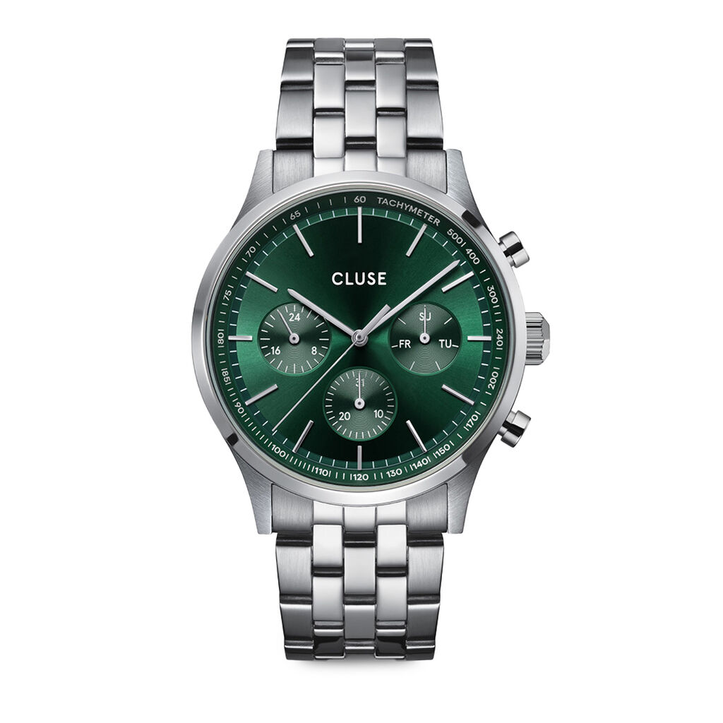 Montre Cluse Anthéor Multifonction Vert - Montres étanches Homme | Marc Orian
