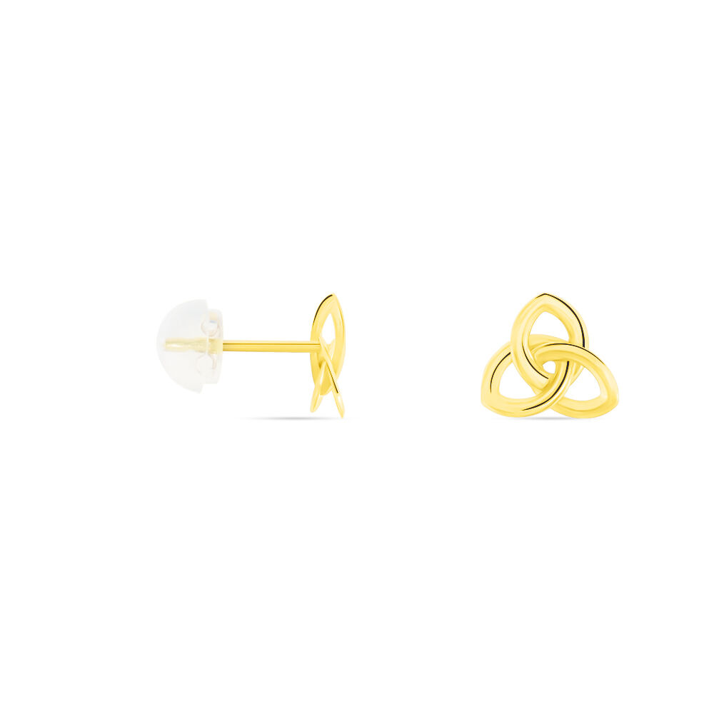 Boucles D'oreilles Puces Philine Fleur Or Jaune - Puces Femme | Marc Orian
