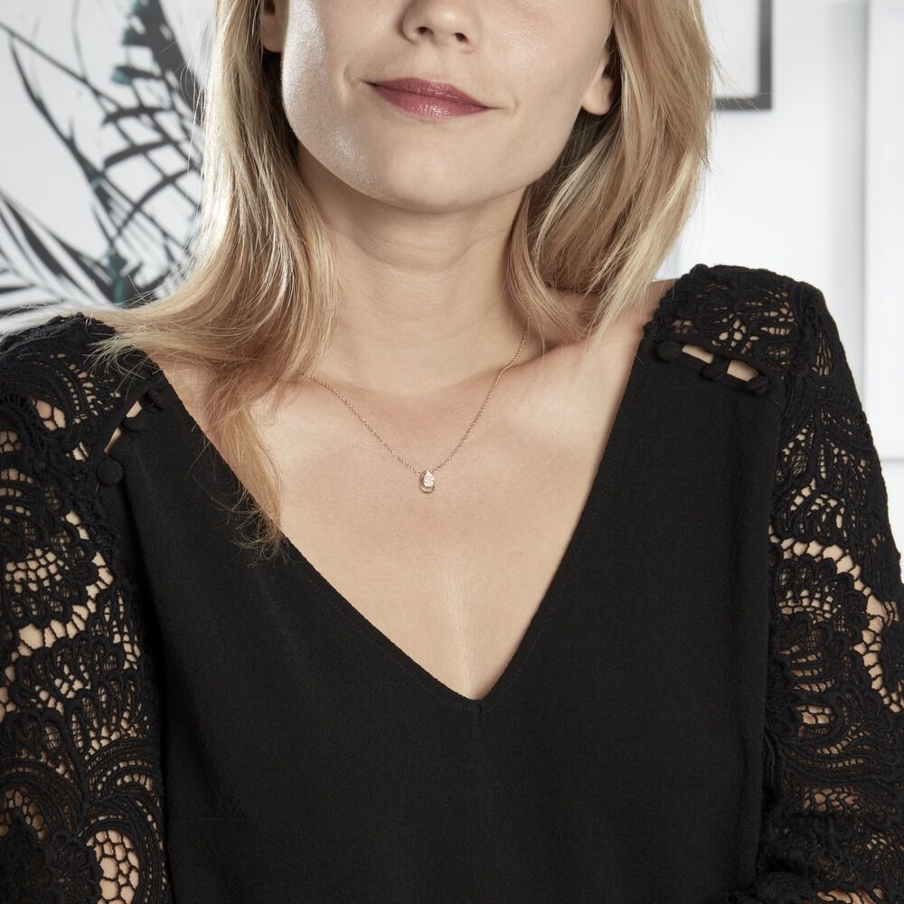 Collier Mahalya Plaqué Or Jaune Oxyde De Zirconium - Colliers avec pierres Femme | Marc Orian