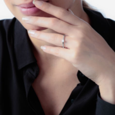 Bague Solitaire Natalia Or Blanc Diamant - Bagues Solitaire Femme | Marc Orian